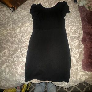 Betsey Johnson Black Midi Dress